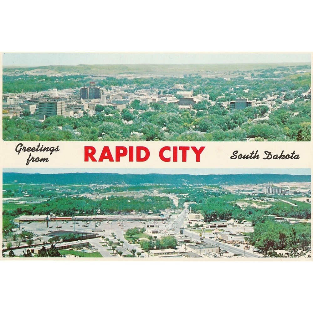 Greetings from Rapid City South Dakota Mike Roberts Royal Angel Lover Postcard